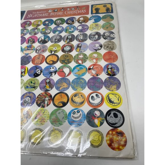 Retro Tim Burton's Disney Japan Nightmare Before Christmas Poster 100 Stickers - Picture 5 of 7